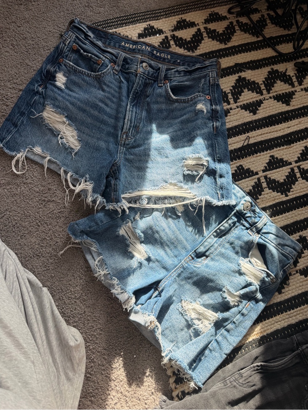 American Eagle Distressed Denim Shorts Size 2 Bundle